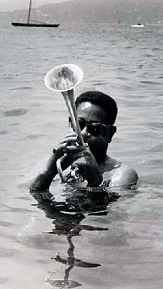 Dizzy" Gillespie a black American jazz musician